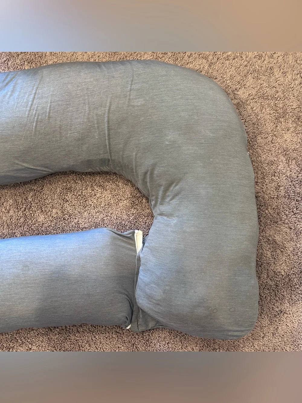 PharMeDoc U-Shape Pregnancy Body Pillow Detachable Extension Gray